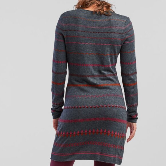 NEW Krimson Klover Basecamp 100% Merino Wool Sweater Dress in Burgundy Size S - Picture 10 of 10
